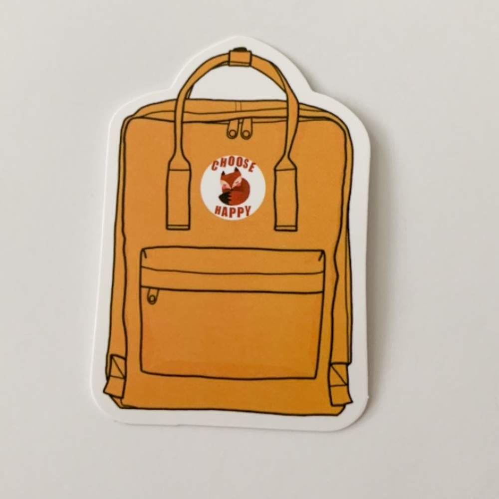 Yellow Backpack VSCO Sticker
